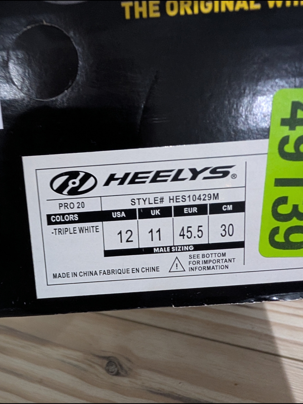 Heelys Men’s Size 12 White Skate Shoes Sneakers Hidden Wheels Like New - Picture 4 of 10